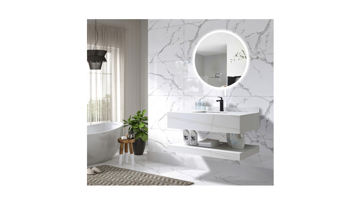 Salle de bain en marbre grande tendance déco de 2025 